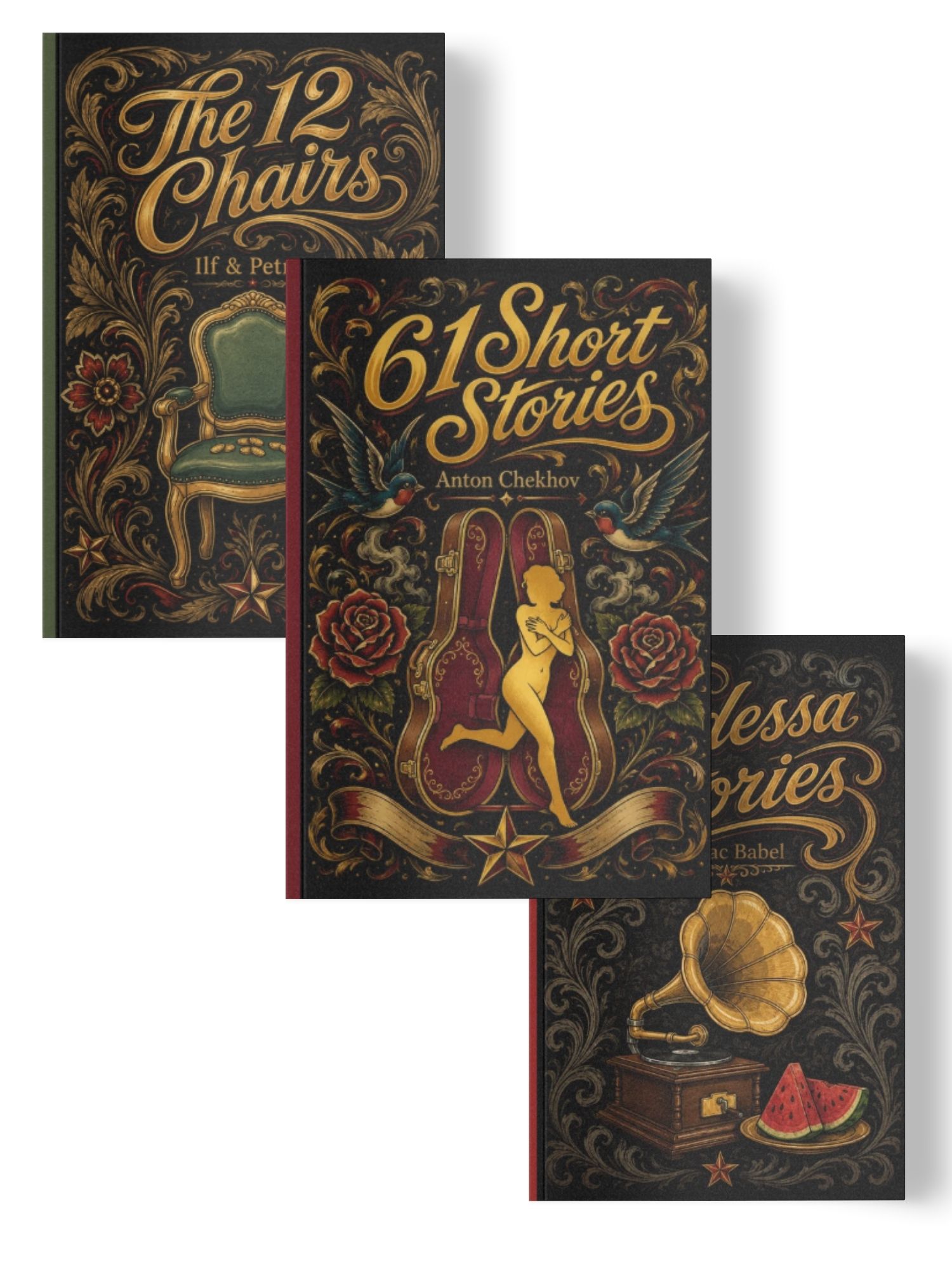 Russian Humor | Themed Book Set | 3 Books | Golden Tattoo Series