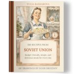 160 Recipes from Soviet Union | Dishes of Russian, Ukrainian and Caucasian cuisine with illustrations of life in the USSR