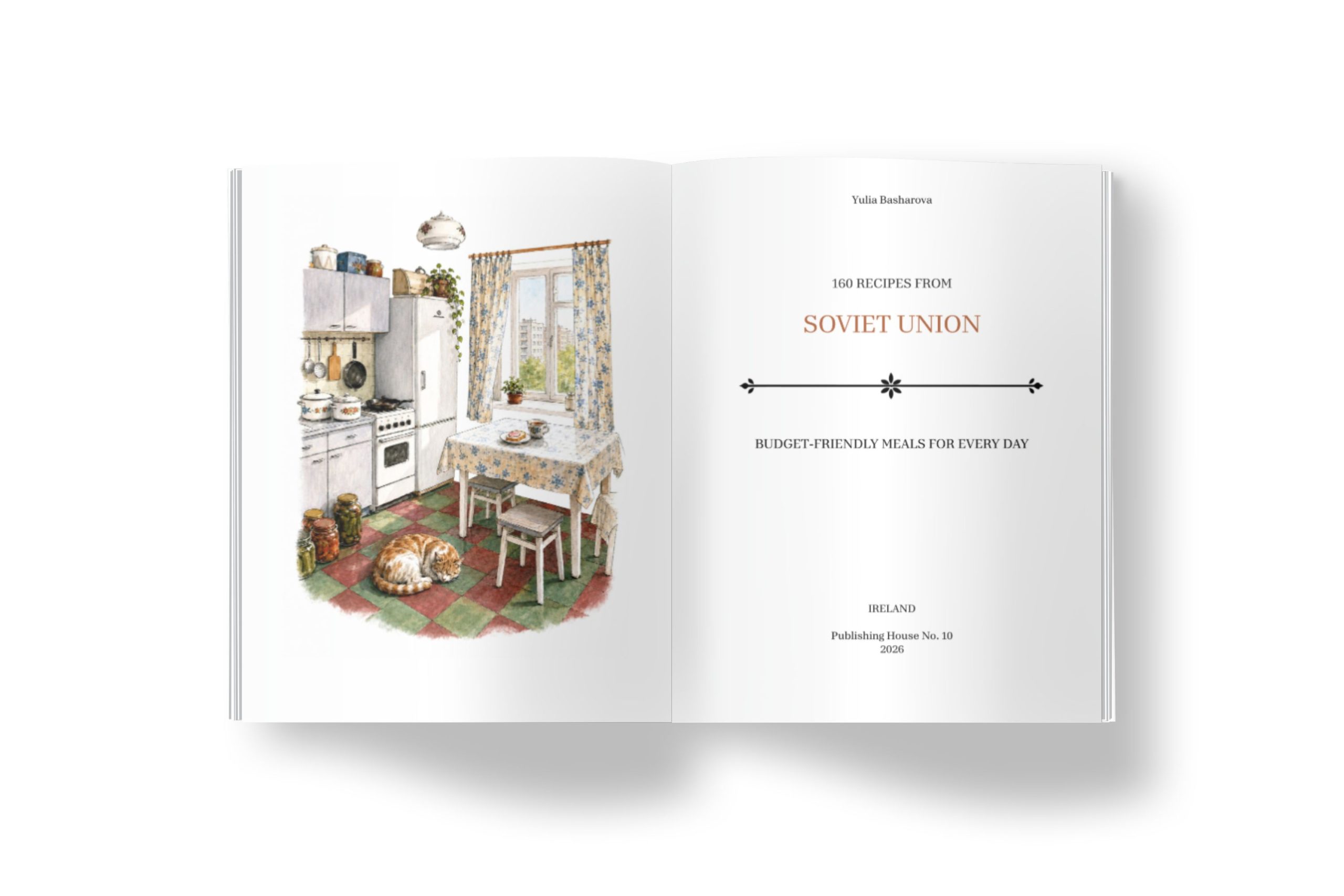 160 Recipes from Soviet Union | Dishes of Russian, Ukrainian and Caucasian cuisine with illustrations of life in the USSR - Image 3